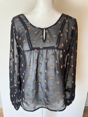 Lucky Brand Bohemian Tunic Shirt Size Small